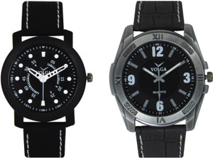 Volga Branded Leather Quality Designer Dial Diwali Special Combo279 Designer Sport Looks WaterProof Mens Watch Watch - For Men