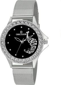 Decode Ladies gem Studded-LR020 Black Analog Watch - For Girls