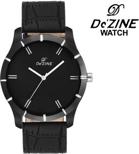 Dezine Black Collection-GR075Black Analog Watch - For Boys