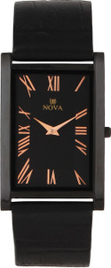 Nova FG-SLIM-CPR-BLK-32 Rectangular Analog Watch - For Men