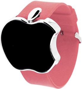 Apple shaped touch screen watch top