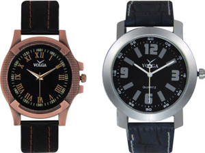 Volga Branded Leather Quality Designer Dial Diwali Special Combo463 Designer Sport Looks WaterProof Mens Watch Analog Watch - For Men
