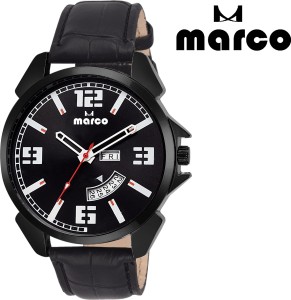 Marco DAY AND DATE 2014-BLK-BLK Analog Watch  - For Men
