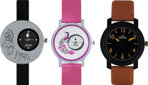 Frida Designer VOLGA New Branded Type Watches Men and Women Combo272 VOLGA Frida Couple Analog Watch - For Couple