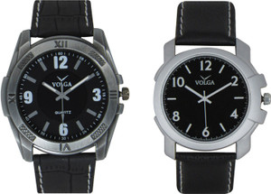 Volga Branded Leather Quality Designer Dial Diwali Special Combo622 Designer Sport Looks WaterProof Mens Watch Analog Watch - For Men