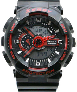 Xergy Analog Digital, water proof , Alarm , Stopwatch , LED Light , Dual time Sports Watch 8215-1 Analog-Digital Watch - For Boys