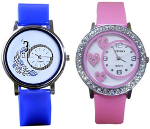 Spinoza Diamond studded letest collaction with beautiful attractive peacock S09P17 Analog Watch - For Women