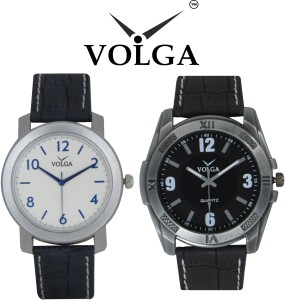 Volga Branded Fancy Look New Latest Awesome Collection Young Boys Qulity Lather Waterproof Designer belt With Best Offers Super09 Analog Watch  - For Men
