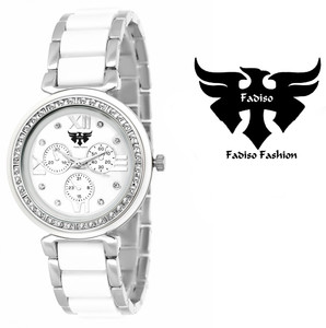 Fadiso Fashion FF-703-WHT-SLV Analog Watch - For Women