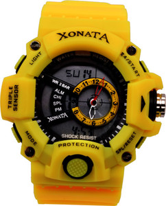 TCT XONATA SPORT PROTECTION YELLOW COLOUR-1 Analog-Digital Watch - For Boys & Girls