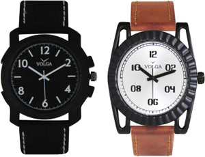 Volga Branded Leather Quality Designer Dial Diwali Special Combo254 Designer Sport Looks WaterProof Mens Watch Analog Watch - For Men