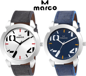 Marco elite 1001 slv blue combo Analog Watch - For Men
