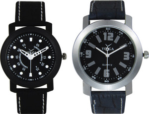 Volga Branded Leather Quality Designer Dial Diwali Special Combo275 Designer Sport Looks WaterProof Mens Watch Analog Watch - For Men