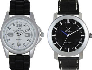 Volga Branded Leather Quality Designer Dial Diwali Special Combo32 Designer Sport Looks WaterProof Mens Watch Analog Watch - For Men