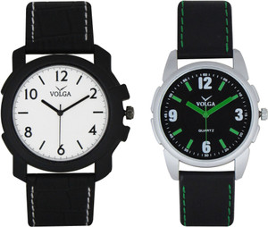 Volga Branded Leather Quality Designer Dial Diwali Special Combo214 Designer Sport Looks WaterProof Mens Watch Analog Watch - For Men