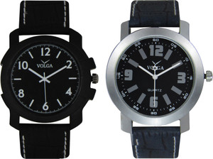 Volga Branded Leather Quality Designer Dial Diwali Special Combo247 Designer Sport Looks WaterProof Mens Watch Analog Watch - For Men