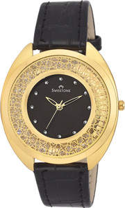 Swisstone JEWELS-LR051-BLK Analog Watch - For Women
