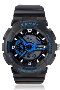 Xergy Analog Digital, water proof , Alarm , Stopwatch , LED Light , Dual time Sports Watch 8215-4 Analog-Digital Watch  - For Boys