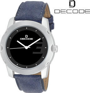 Decode Invictus083 BLK BLUE Matt Finish Steel Analog Watch - For Men