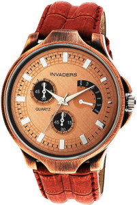 Invaders Carbon-Copper Carbon Analog Watch - For Men