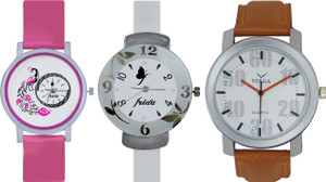 Frida Designer VOLGA Beautiful New Branded Type Watches Men and Women Combo650 VOLGA Band Analog Watch - For Couple