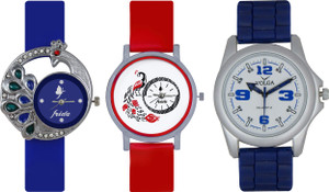 Frida Designer VOLGA New Branded Type Watches Men and Women Combo483 VOLGA Frida Couple Analog Watch - For Couple