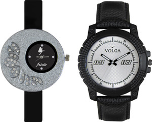 Volga Designer FVOLGA Beautiful New Branded Type Watches Men and Women Combo32 VOLGA Band Analog Watch - For Couple