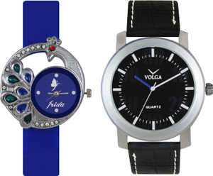 Volga Designer FVOLGA Beautiful New Branded Type Watches Men and Women Combo41 VOLGA Band Analog Watch - For Couple