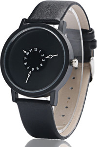 Style Feathers PAIDU-58973-BLACKDIAL-BLACK-LEATHER-01 Analog Watch - For Women