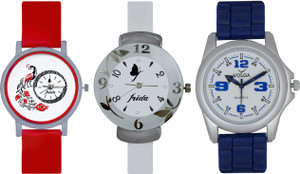 Frida Designer VOLGA Beautiful New Branded Type Watches Men and Women Combo742 VOLGA Band Analog Watch - For Couple
