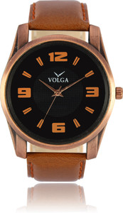 Volga VLW050022 Partywear Leather belt With Designer Stylish Branded Fancy box Analog Watch - For Men