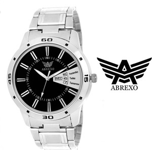 Abrexo Abx 1157-BK-SLV Analog Watch - For Men