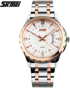 Skmei Gmarks-9609-White Rose Analog Watch - For Men & Women