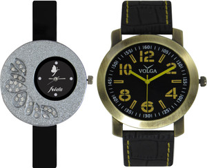 Frida Designer VOLGA Beautiful New Branded Type Watches Men and Women Combo27 VOLGA Band Analog Watch - For Couple