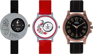 Frida Designer VOLGA Beautiful New Branded Type Watches Men and Women Combo350 VOLGA Band Analog Watch  - For Couple
