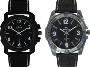 Volga Branded Leather Quality Designer Dial Diwali Special Combo251 Designer Sport Looks WaterProof Mens Watch Watch - For Men