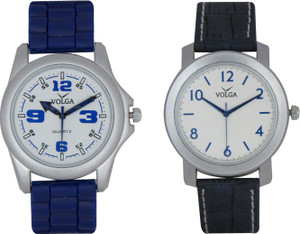 Volga Branded Leather Quality Designer Dial Diwali Special Combo39 Designer Sport Looks WaterProof Mens Watch Analog Watch - For Men