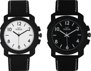Volga Branded Leather Quality Designer Dial Diwali Special Combo202 Designer Sport Looks WaterProof Mens Watch Analog Watch - For Men
