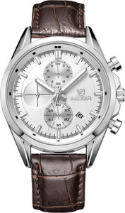 Megir Gmarks-5005-White dial Executive Analog Watch - For Men