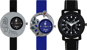 Frida Designer VOLGA Beautiful New Branded Type Watches Men and Women Combo231 VOLGA Band Analog Watch - For Couple