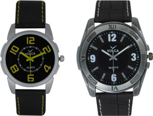 Volga Branded Leather Quality Designer Dial Diwali Special Combo504 Designer Sport Looks WaterProof Mens Watch Analog Watch - For Men