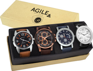 Agile AGC024 Agile Exclusive Combo Of 4 for Men Analog Watch - For Men