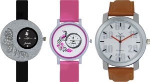 Frida Designer VOLGA Beautiful New Branded Type Watches Men and Women Combo280 VOLGA Band Analog Watch  - For Couple