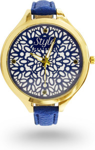 Style Feathers SFSR Blue Flower Analog Watch - For Women