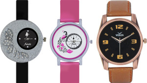 Frida Designer VOLGA New Branded Type Watches Men and Women Combo275 VOLGA Frida Couple Analog Watch - For Couple