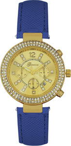 Geneva Platinum Double Layer Studded GP 250 Analog Watch - For Women