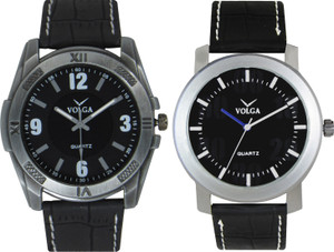 Volga Branded Leather Quality Designer Dial Diwali Special Combo626 Designer Sport Looks WaterProof Mens Watch Analog Watch - For Men