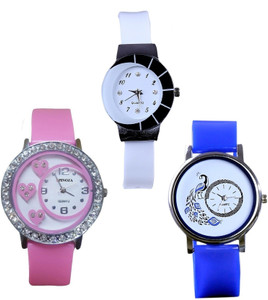 Spinoza Diamond studded letest collaction with beautiful attractive peacock S09P44 Analog Watch - For Women