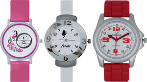 Frida Designer VOLGA Beautiful New Branded Type Watches Men and Women Combo632 VOLGA Band Analog Watch - For Couple