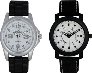 Volga Branded Leather Quality Designer Dial Diwali Special Combo9 Designer Sport Looks WaterProof Mens Watch Analog Watch - For Men